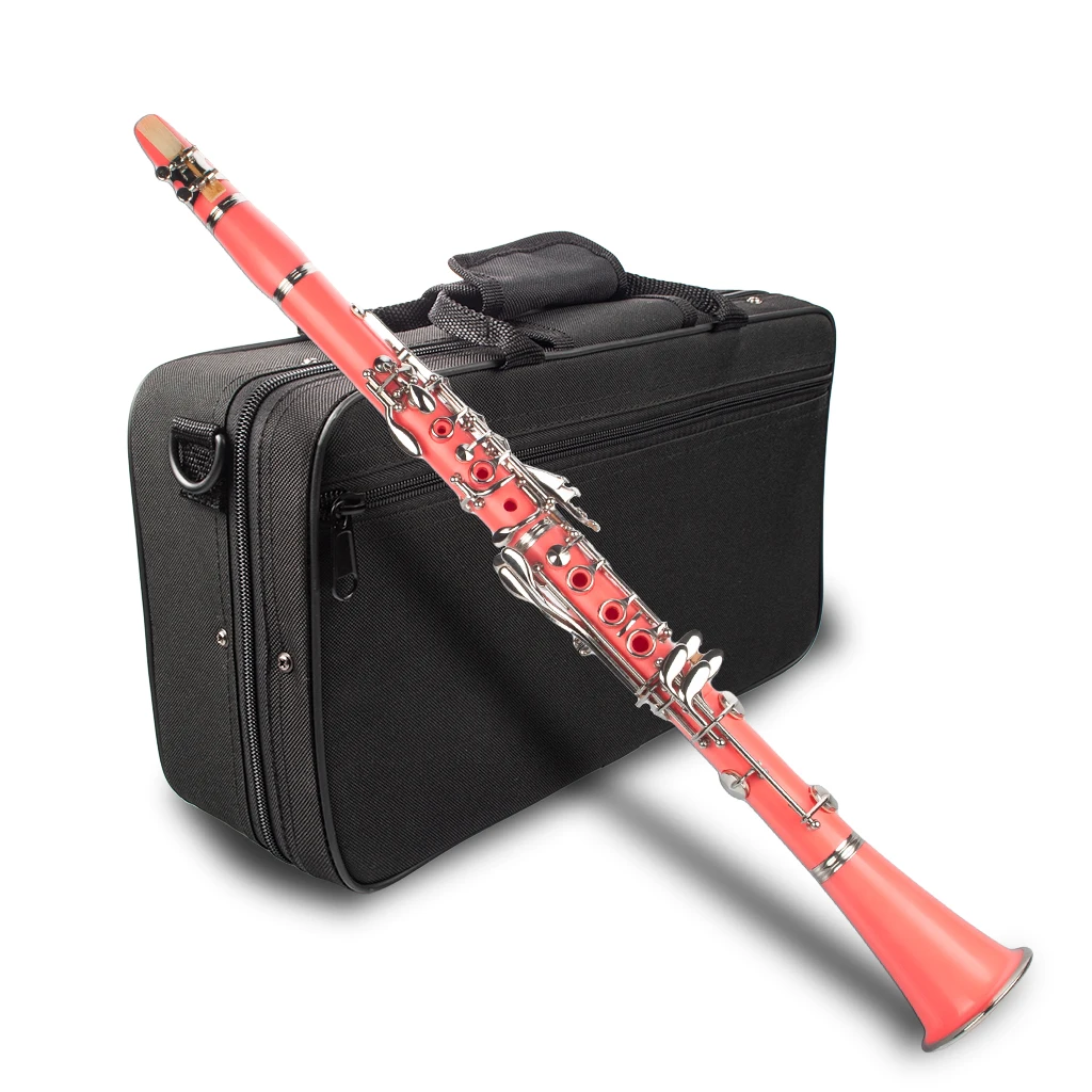 Naomi Professional Falling Tune B 17 ключ кларнет ABS Комплект для кларнета W/кларнет+ тростники+ ремень+ чехол+ компоненты для студента розовый
