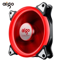 Aigo светодиодный чехол вентилятор 140 мм вентиляторы Тихая втулка подшипника 12V 3pin+ 4pin Настольный ПК Вентилятор Компьютерный Вентилятор охлаждения Процессор масляные радиаторы