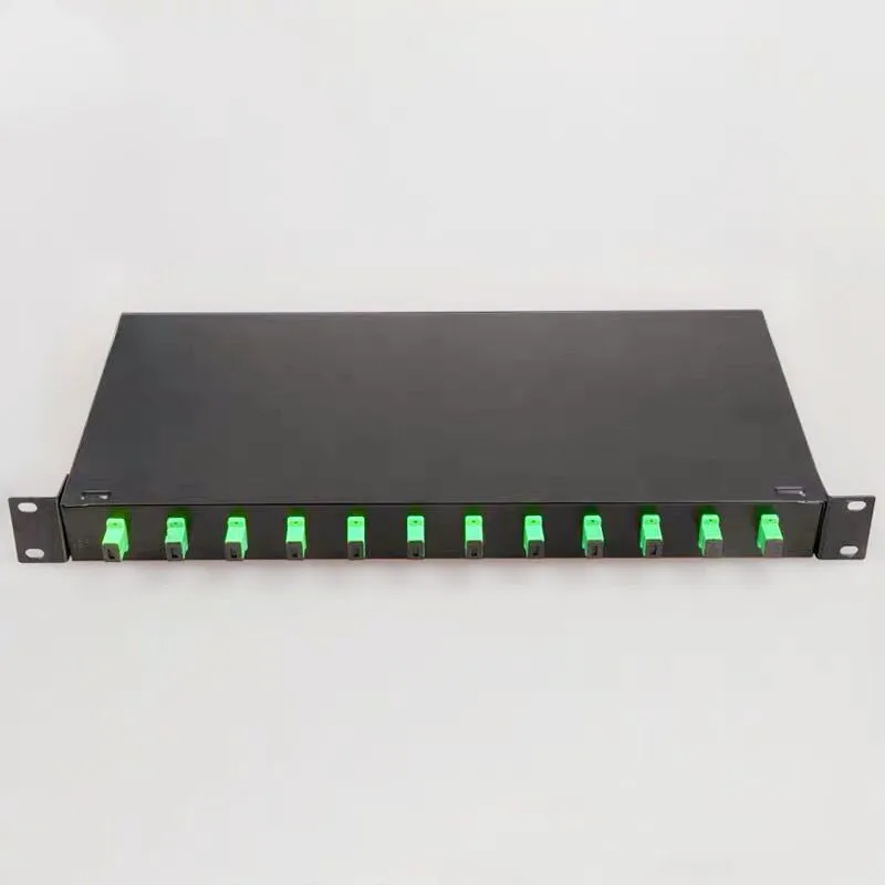 

Drawer type Fiber optic terminal box 12 core Desktop SC/APC with adapter pigtail 12 Ports CAPV Fiber optical Patch Panel