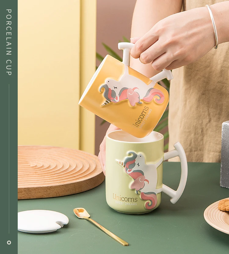 Unicorn Coffee Ceramics Cups