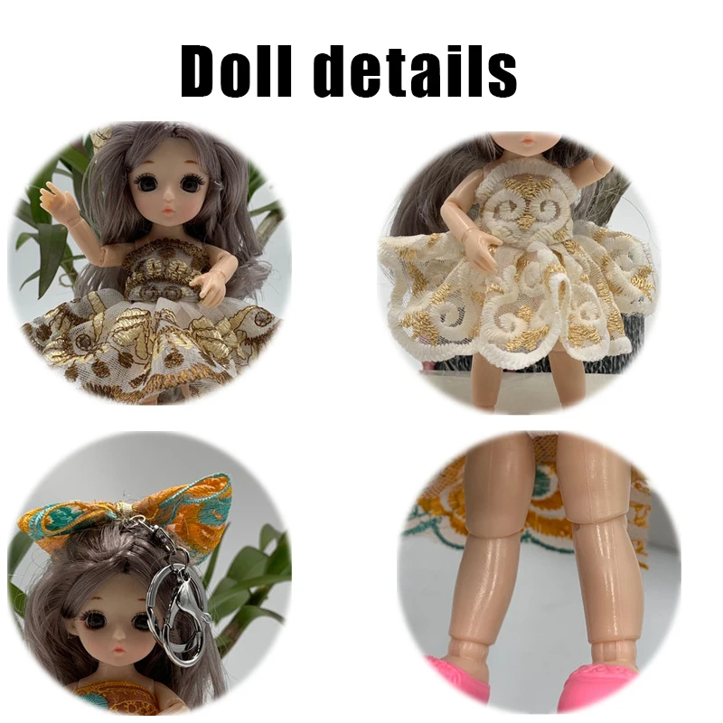 16 см BJD кукла 3D настоящие глаза 13 подвижные шарнирные куклы DIY игрушки брелок