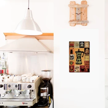 Putuo Decor Coffee Aluminum Sign Plaque Metal Vintage Metal Signs Poster Home Wall Decor for Kitchen Cafe Club Bar Decoration 6