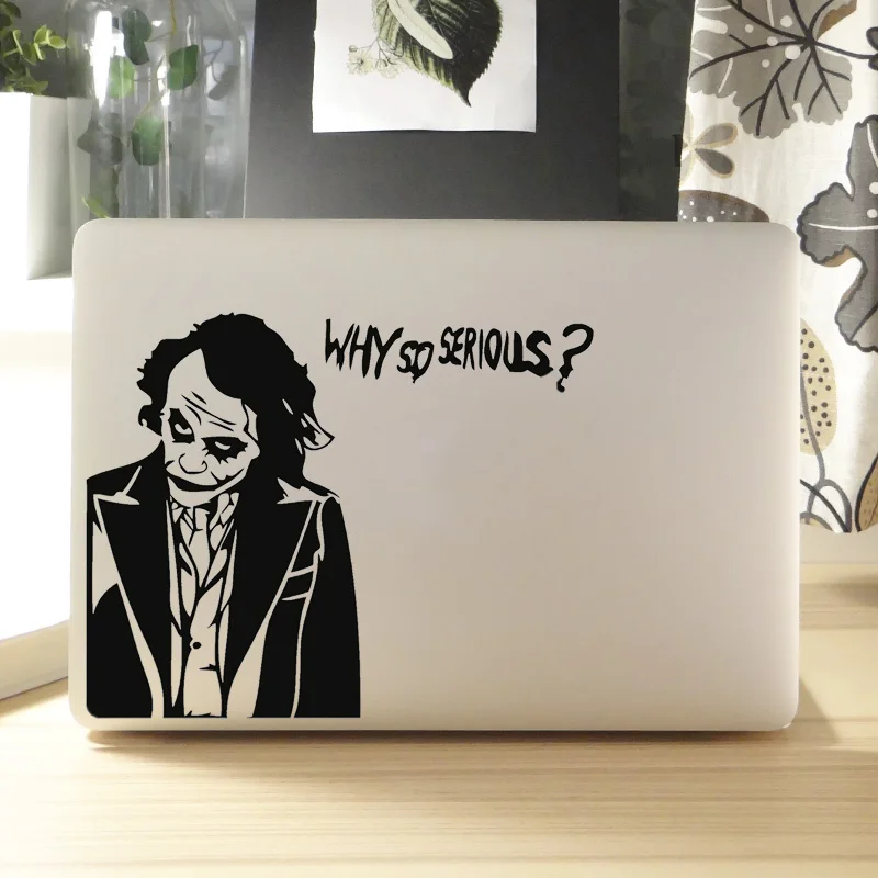 Наклейка на ноутбук с принтом джокера Why So strong для Macbook Pro Air Retina 11 12 13 14 15