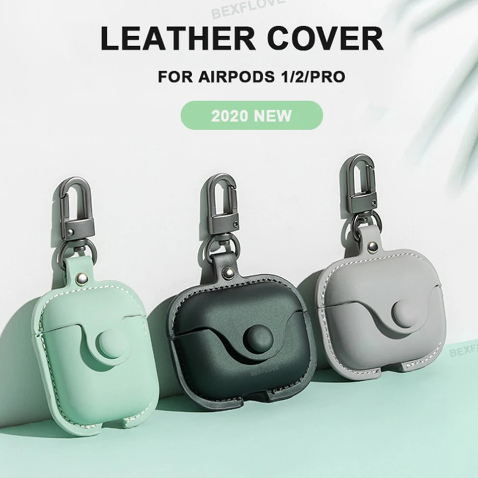 3DHeadphoneCaseForAirpodsPro3CaseLeatherLuxuryGenuineCover