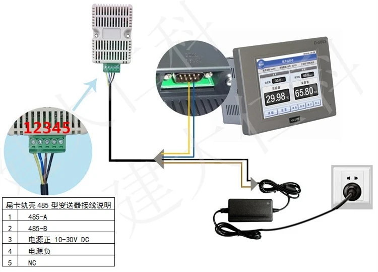 485 модельный датчик температуры и влажности передатчик RS485 протокол MODBUS для хранения теплиц