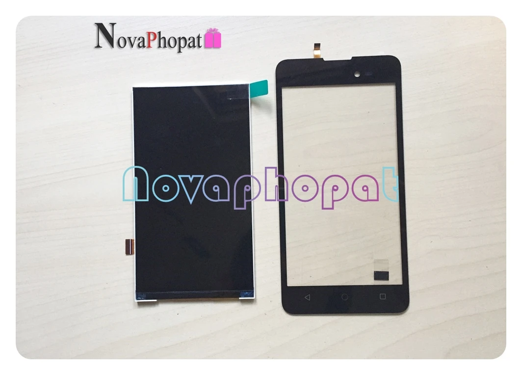 

Novaphopat Black/Golden/White For BQ 5035 BQ-5035 Velvet BQS 5035 Touch Screen Digitizer Sensor LCD Display screen + tracking