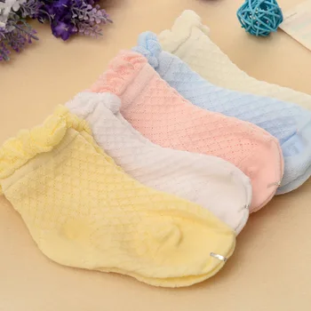 

Clearance!!! Spring Summer Lace Baby Girls Solid Socks Cute Candy Color Children Kids Toddler Cotton Socks 0-3 Years