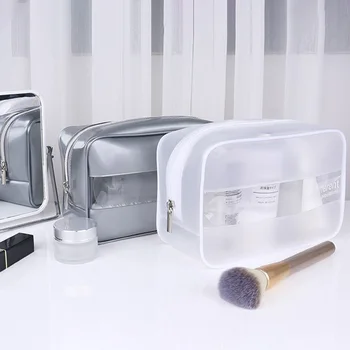 

Splice Multifunctional Cosmetic Bag Waterproof Travel Portable Transparent Stereoscopic Washable Makeup Storage Bags