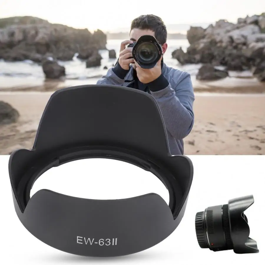 2 шт EW-63II пластиковая бленда для объектива камеры Замена для Canon EF 28-105 мм 28 мм f/1,8 USM