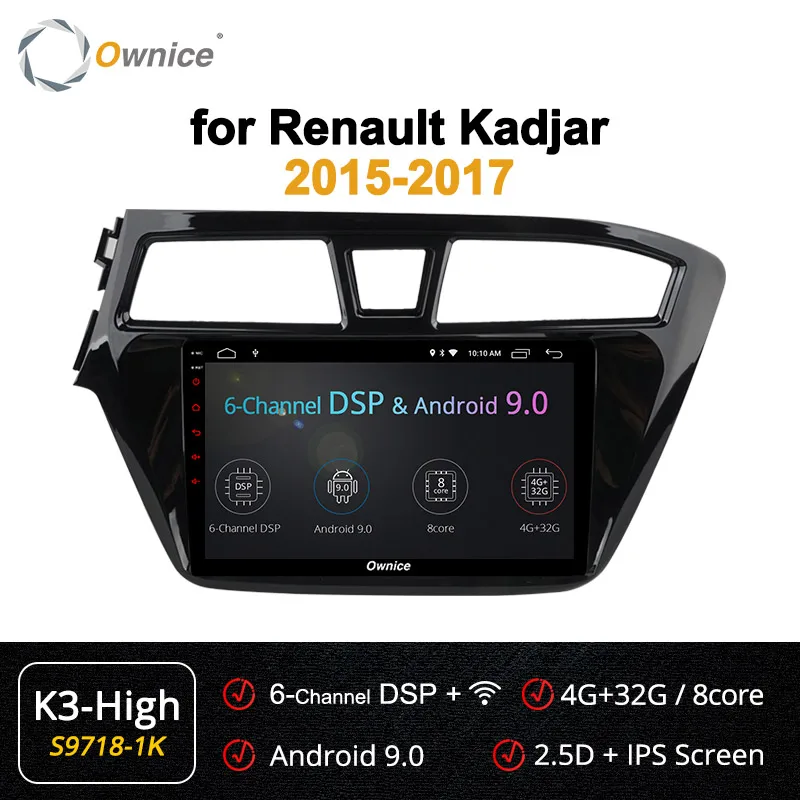 S9718-1 K3 HIGH Ownice Android 9,0 Восьмиядерный 360 panorama K3 K5 K6 Автомагнитола стерео для hyundai I20-gps CD DVD плеер DSP 4G LTE оптический - Цвет: S9718-1 K3 HIGH