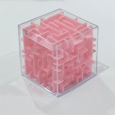 Pink UainCube, обновленный 3D куб, головоломка, лабиринт, игрушка, чехол для игры, коробка, забавная игра, головоломка, игрушки, баланс, развивающие игрушки для детей - Цвет: Pink