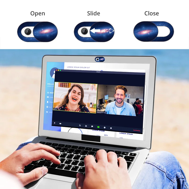 mobile camera zoom lens ANKNDO WebCam Cover Starry Sky Laptop Lens Stickers Mobile Phone Camera Antispy Slider Universal WebCam Cover Privacy Shutter zoom lens for mobile phone