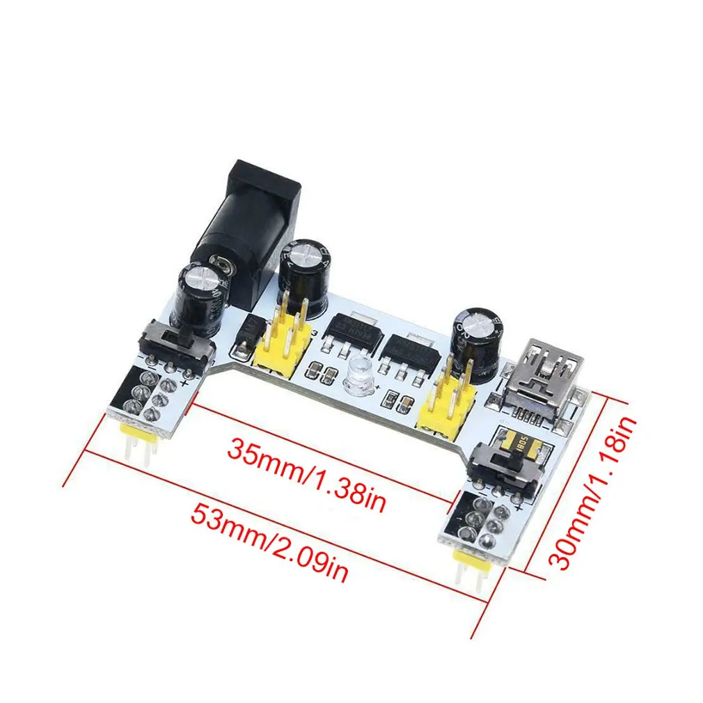 Модернизированный K2 MB-102 MB102 макетный модуль питания 3,3 V 5V Для Arduino модуль регулятора напряжения постоянного тока