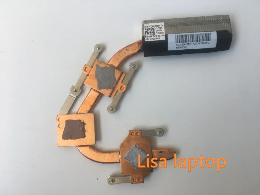 Для Dell OEM Inspiron 1470 радиатор процессора для дискретной ATI Radeon graphics 3RYW7