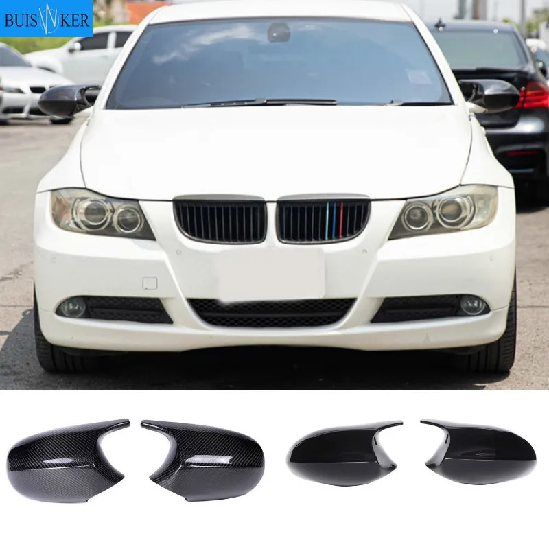 

2PCS Real Carbon Fiber/ABS Mirror Cover E90 Car Rearview Mirror Cap Cover Direct Replace For BMW E90 E91 08-11 E92 E93 10-13 LCI