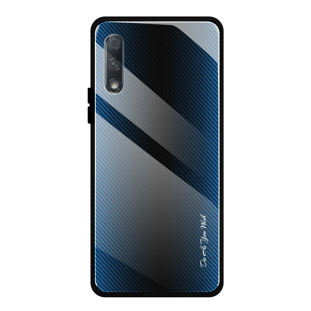 WL-2 Чехлы из закаленного стекла для huawei Honor 9X 9X PRO HONOR 20 HONOR 20 PRO HONOR 10 LITE P smart бампер с градиентом на заднюю панель - Цвет: WL-2