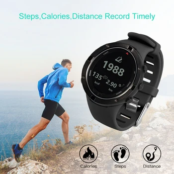 

Outdoor Cycling Watch with GPS Heart Rate Triathlon Sports Watch Altimeter Barometer Watch USB Charging Cable Watch