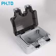 Открытый разъем питания водонепроницаемый дождь коробка настенный 86 тип розетки Открытый водонепроницаемый переключатель блок питания водонепроницаемый чехол