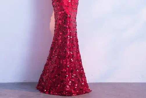 Вечернее платье, блестящее, с блестками, на бретелях, Robe De Soiree, длина до пола, вечерние платья для женщин, с двойным v-образным вырезом, вечернее платье, F238-5 - Цвет: as picture
