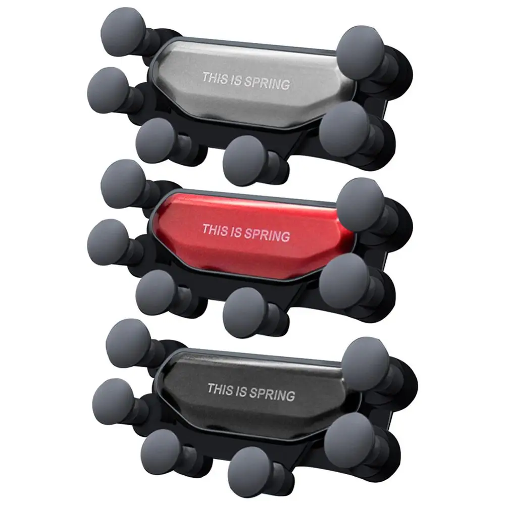 

High Qualtity Gravity Vehicle Mobile Phone Rack Seven Point Support Deformation Support Card Button Creative Outlet/Navigation