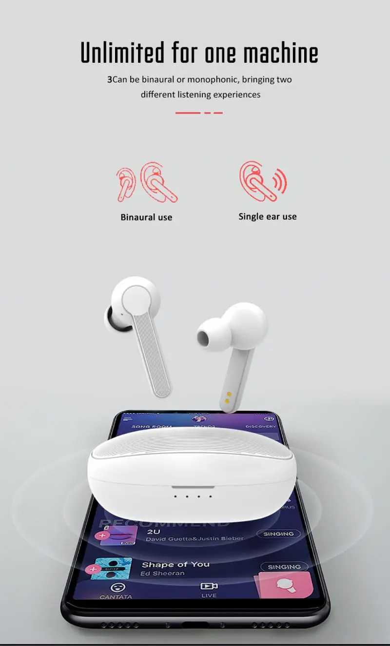 Mr NEW XY-7, Беспроводные спортивные наушники, Bluetooth V5.0, стерео, басы, Denoise, наушники TWS, гарнитура с длительной зарядкой, чехол, прочный