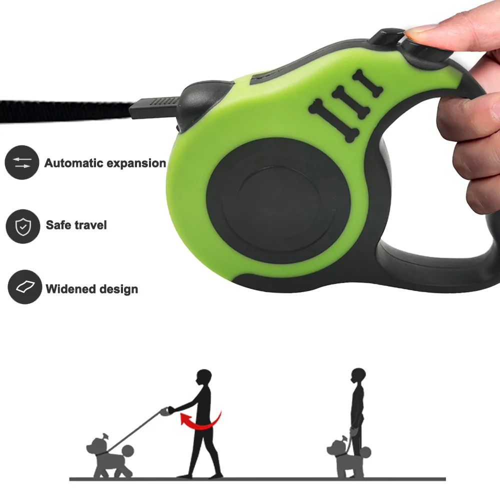 Durable Retractable Dog Leash Automatic Flexible Leash Dogs Cat Traction Rope pet Leashes For Small Medium Dogs Pet Supplies