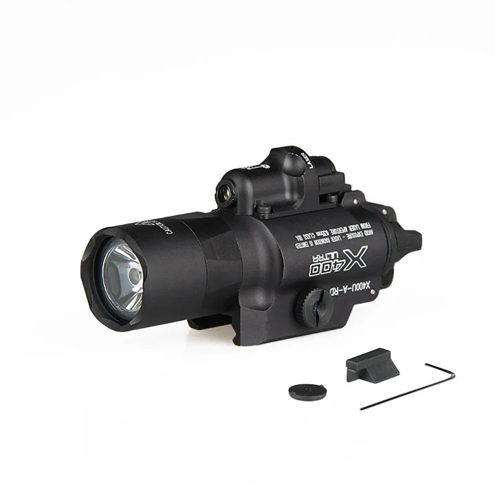 

Hot sale flashlight led X400 LED Weapon Light white light with red laser GZ150084