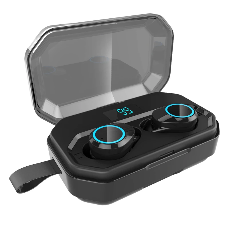 X11 TWS наушники Bluetooth 5,0 беспроводные наушники сенсорное управление наушники 3500 мАч зарядный Чехол Дисплей IPX7 Мини Гарнитуры - Цвет: G02 TWS