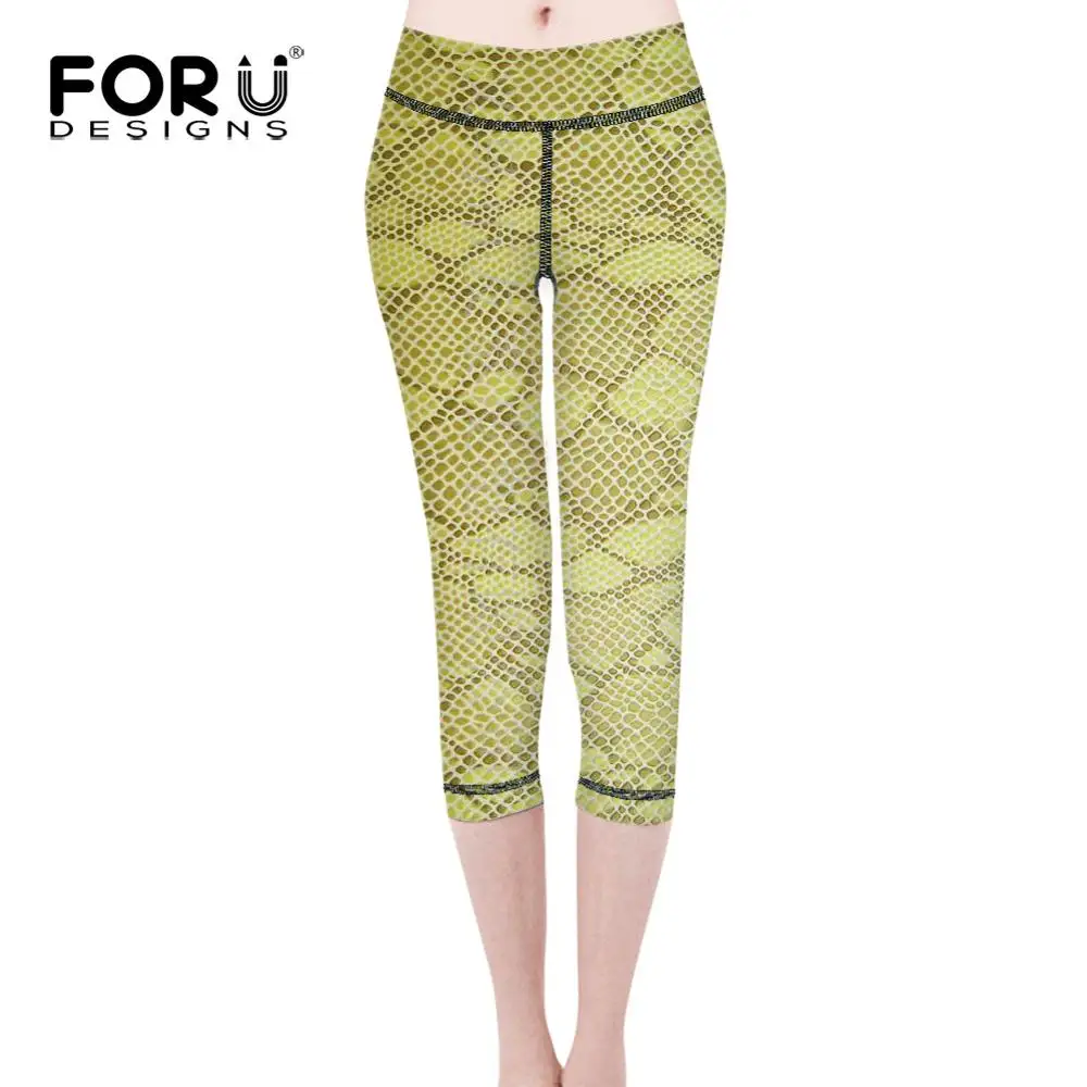 QD079BX FORUDESIGNS/Леггинсы со змеиным принтом; женские брюки; Леггинсы со змеиным принтом; спортивные обтягивающие спортивные брюки с высокой талией; пикантные леггинсы для спортзала; - Цвет: QD079BX