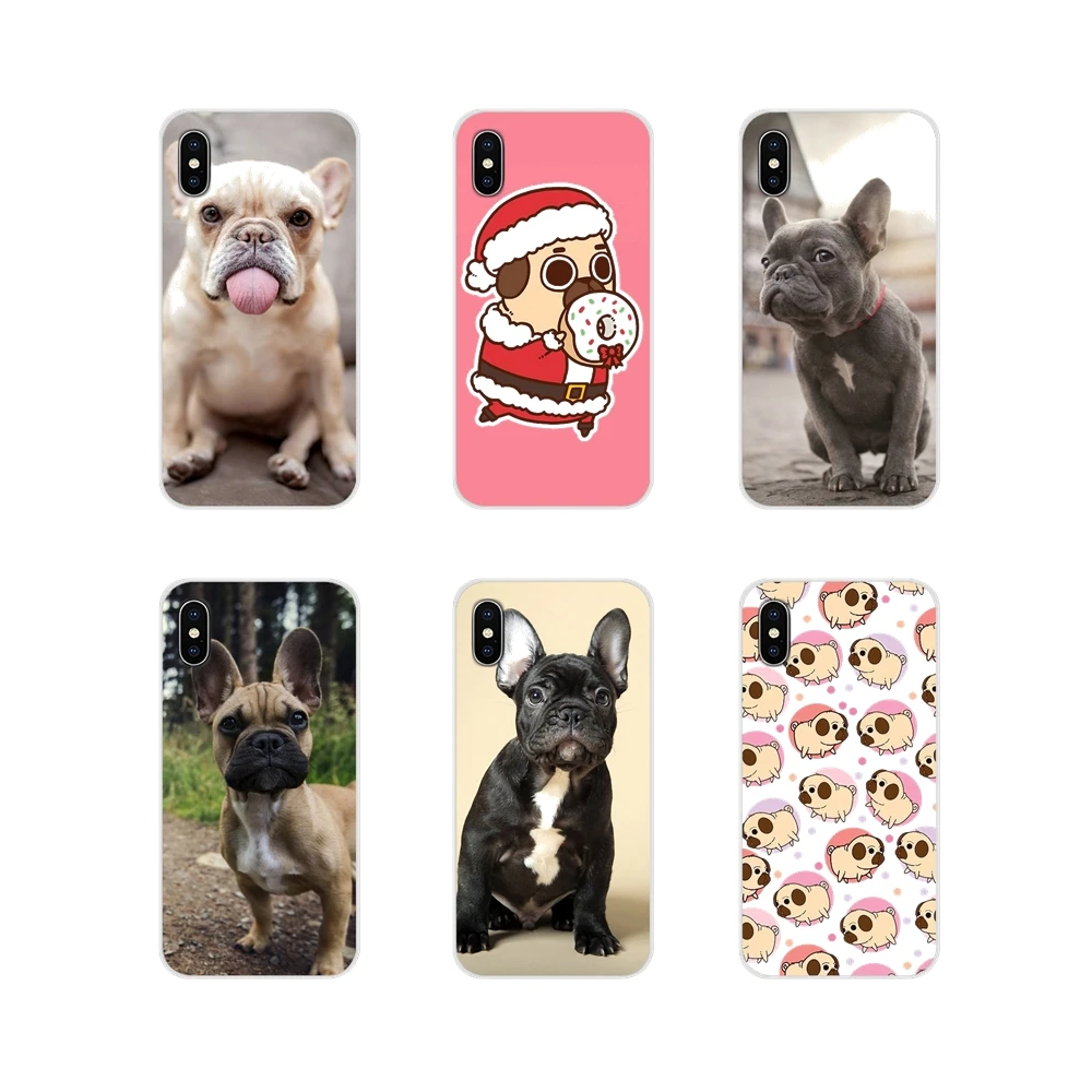 Transparent Soft Shell Covers Cute Puppy Pug French Bulldog For Xiaomi Redmi 4A S2 Note 3 3S 4 4X 5 Plus 6 7 6A Pro Pocophone F1 | Мобильные