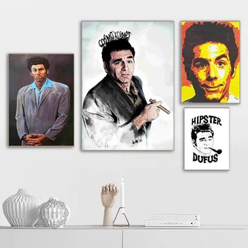 

Seinfeld Kramer Portrait Artwork Canvas Art Print Painting Poster Wall Pictures For Living Room Decorative Home Decor No Frame