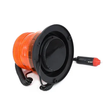 

12V24V Truck Vehicle LED Magnetic Warning Light Strobe Flashing Roof Light Amber