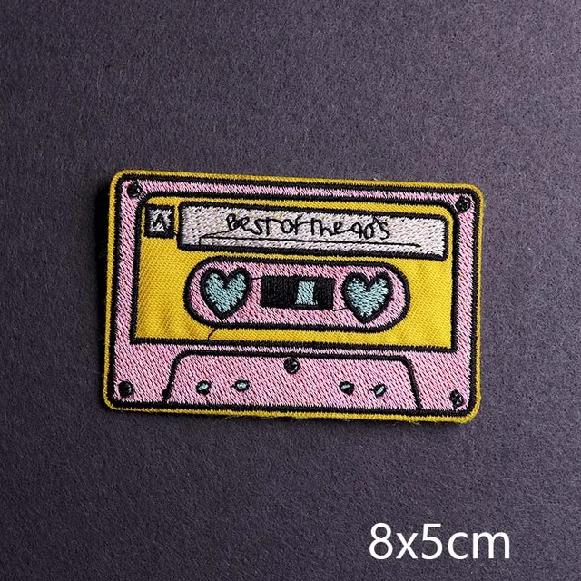 Hip-hop Rock/Music Patch Iron On Patches For Clothing Thermoadhesive Patches On Clothes Embroidery Patch Punk Joker Stickers PE5508CT