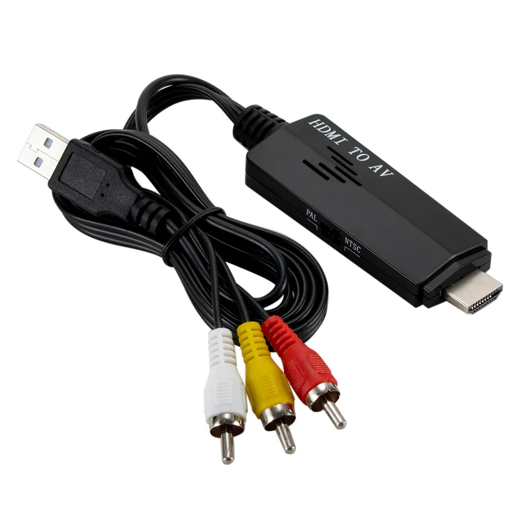 1080P HDMI в 3 RCA AV видео аудио кабель конвертер адаптер для HDTV DVD