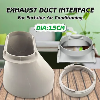 

ABS Durable Adapter Portable Hose Connector Accessories White Practical Exhaust Duct Interface Air Conditioner Part 2019