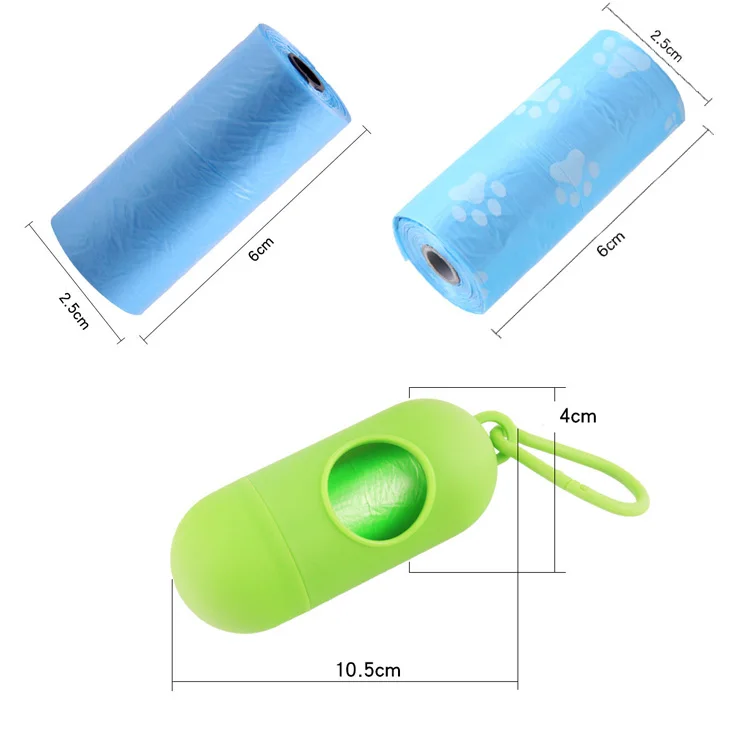 Practical Pet Dog Poop Bag Dispenser Cat Waste Garbage Holder Poop Bags Set Animal Garbage Collector Trash Clean Supplies