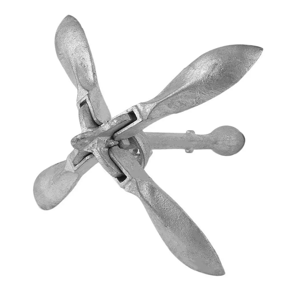 1,5 kg paraguas ancla de acoplamiento Hardware de la cubierta Barco 4-Tine plegable rezón Ancla 1,5 kg paraguas ancla de acoplamiento Hardware de la cubierta Barco 4-Tine plegable rezón Ancla