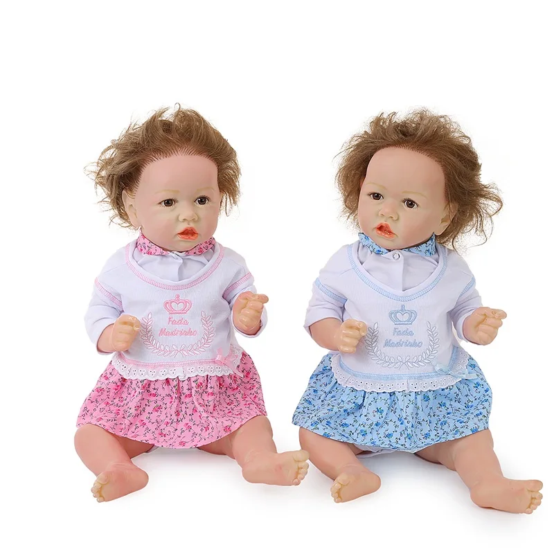 55 см Pouting Reorn Twins Кукла реборн кукла полное тело силиконовые детские куклы реалистичные куклы для младенцев как дети Playmates