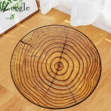 Zeegle круглый ковер из микрофибры, настольный ковер для украшения дома, коврик для ног, детский игровой коврик, водопоглощающий Мягкий коврик, коврик для прихожей