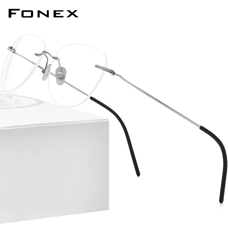 Титановые очки без оправы FONEX B для женщин и мужчин оправа очков по рецепту