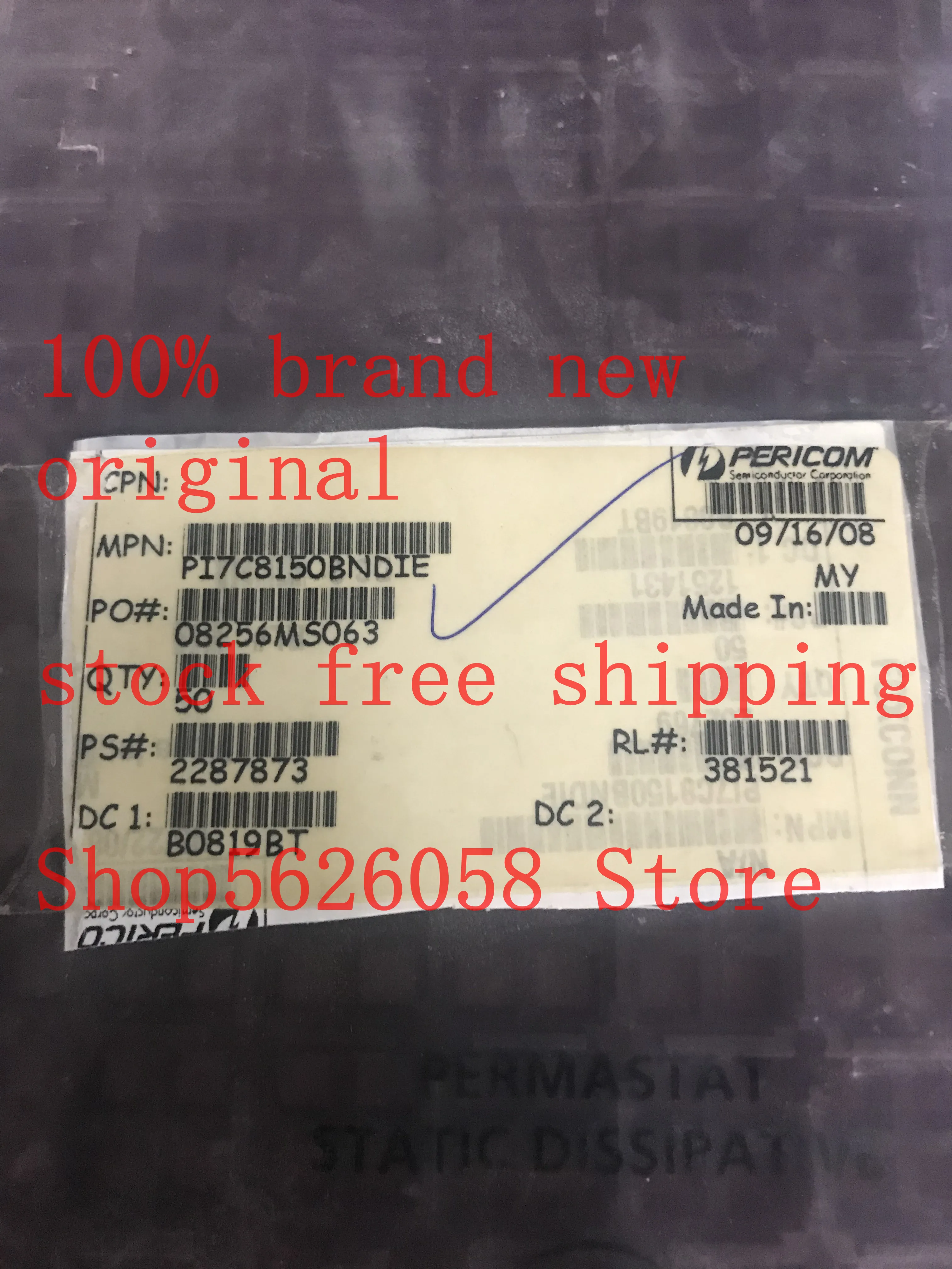 

1 шт./лот PI7C8150BNDIE BGA BGA256 100% новый оригинальный Бесплатная доставка