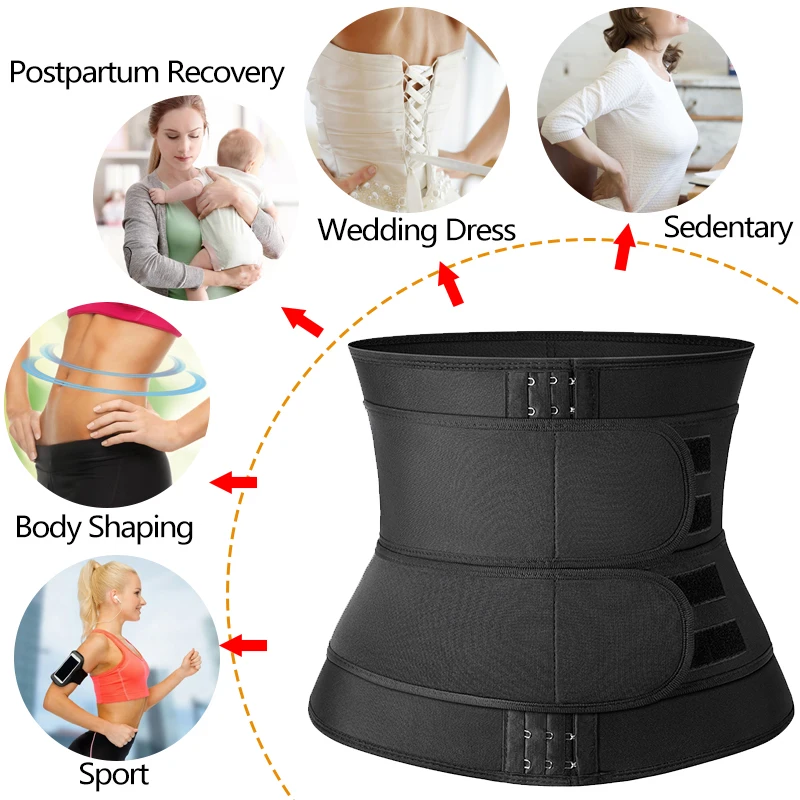 Для женщин талии тренер неопрен Body Shaper пояс для похудения оболочка уменьшение