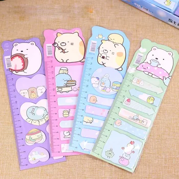 

48 pcs/lot Cartoon Sumikko Gurashi Memo Pad Cute N Times Sticky Notes Stationery sticker Notebook School Supplies Bookmark Label