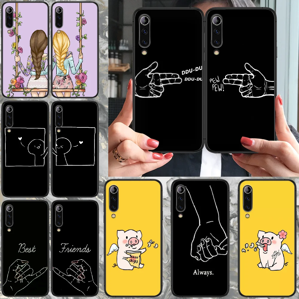 Чехол для телефона Xiaomi Mi 6 8 A1 Note3 A2 9 CC9 9T A3 MIX 2 2S 3 Lite SE Pro black funda 3D | Мобильные телефоны