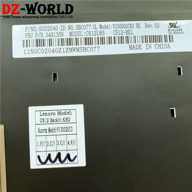 Бельгийская клавиатура с подсветкой для lenovo Thinkpad T430 T430S T530 W530 X230i X230 планшет Бельгия подсветка Teclado 04X1359 04X1246