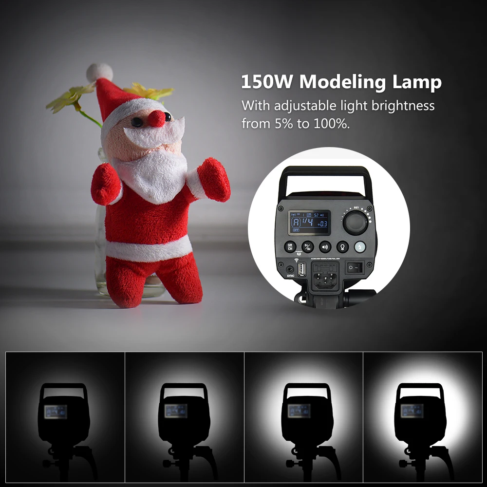 Godox MS200 фотовспышка студийная стробоскопическая вспышка Monolight 5600K Встроенная 2,4G Беспроводная система X Анти-Предварительная вспышка 0,1-1,8 s время утилизации