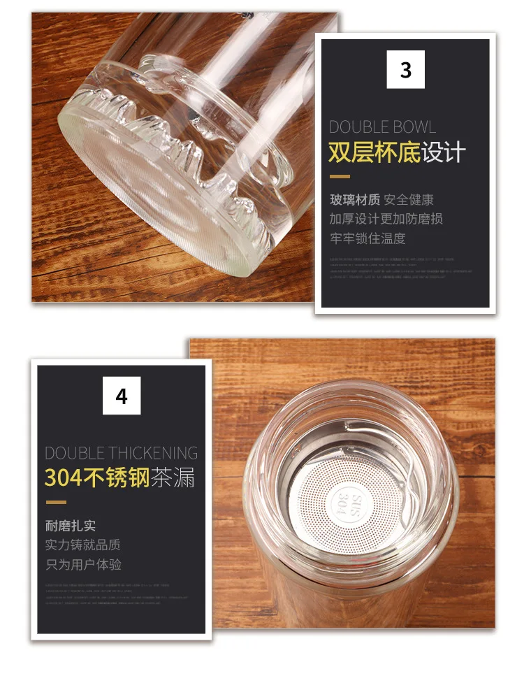 Zhi li двухслойный боросиликатный прозрачный стакан Yongkang производители 2019 новый стиль стеклянная Подарочная кружка Логотип Настраиваемый