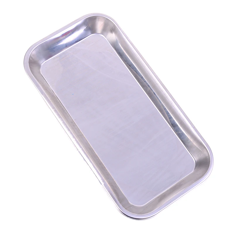 1PCS metal tray Medical Surgical Dental Dish Environmental Convenient Useful Popular Tray Lab Instrument Tools Storage