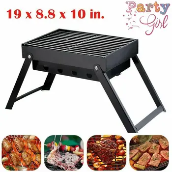 

ALOCS Outdoor Charcoal BBQ Grill Smoker Outdoor Portable Camping Picnic New Exquisitely Designed Durable Gorgeous