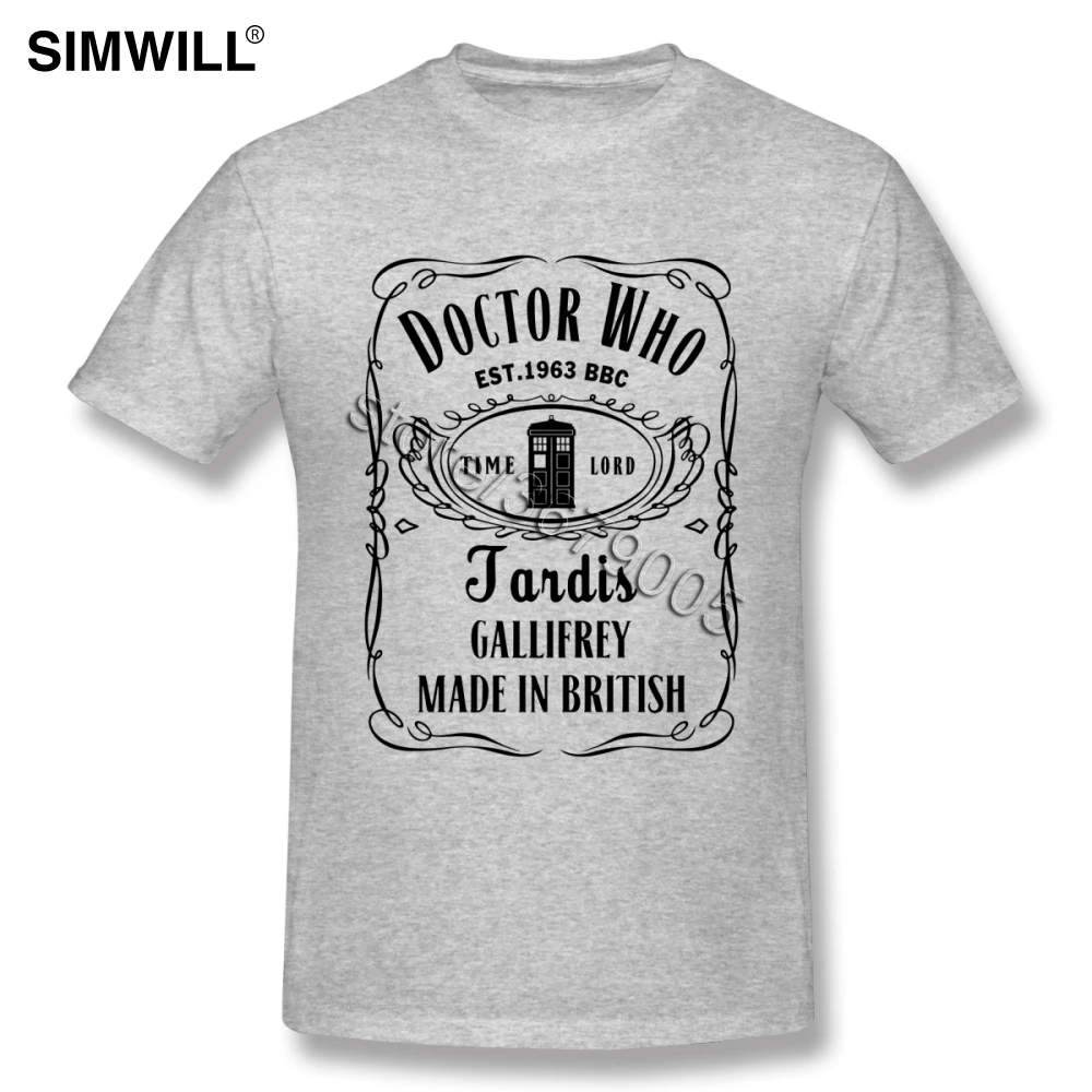 5XL футболка Doctor Who Мужская модная с коротким рукавом Tardis размера плюс